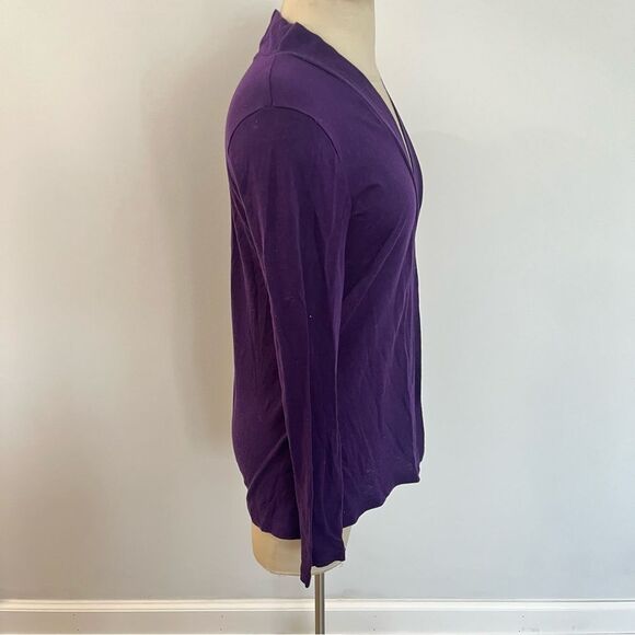 J. Crew Purple Long Sleeves Open Front Always Cardigan Size Small - Picture 4 of 7